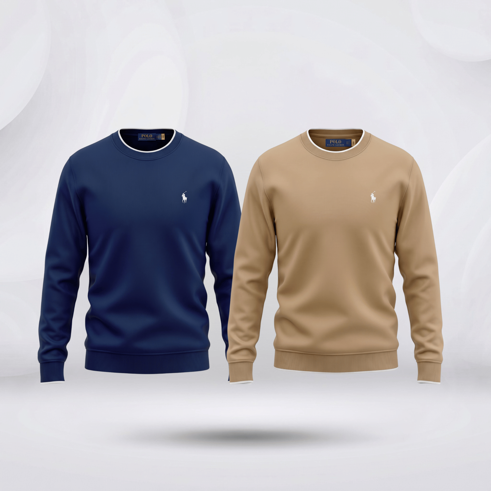 Export Quality Premium Sweatshirt Combo - (Blue + Biscet)