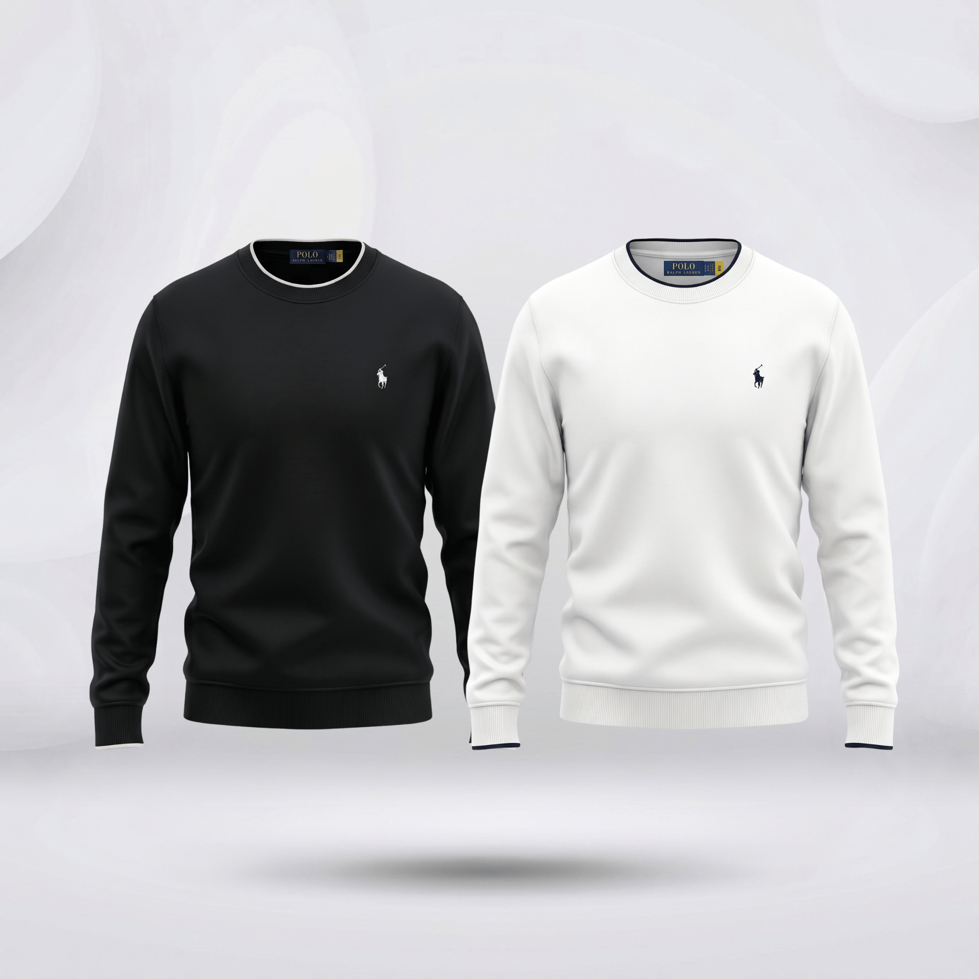 Export Quality Premium Sweatshirt Combo - (White + Black)
