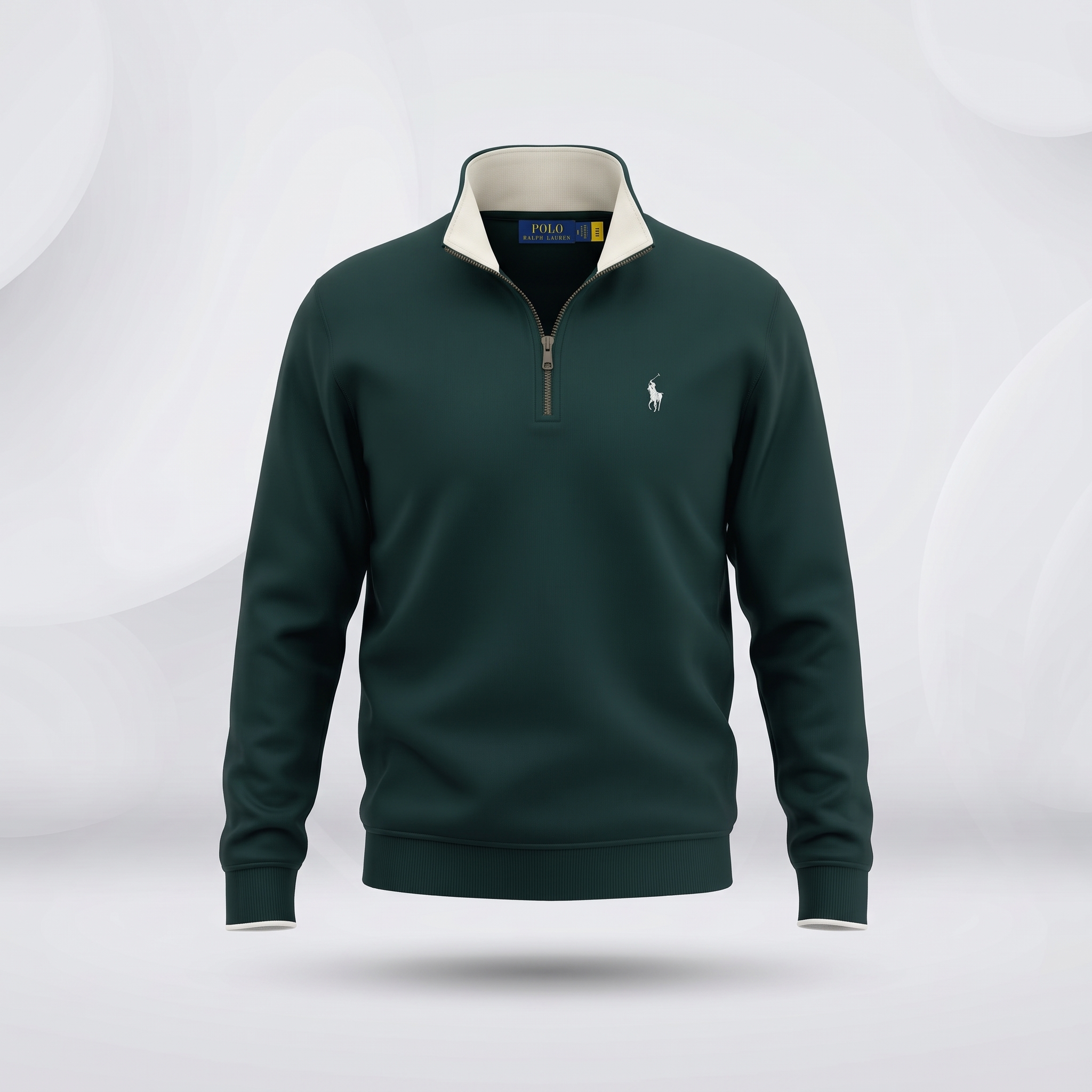 Export Quality Men’s Premium Half-Zip Sweatshirt - Bottle Green