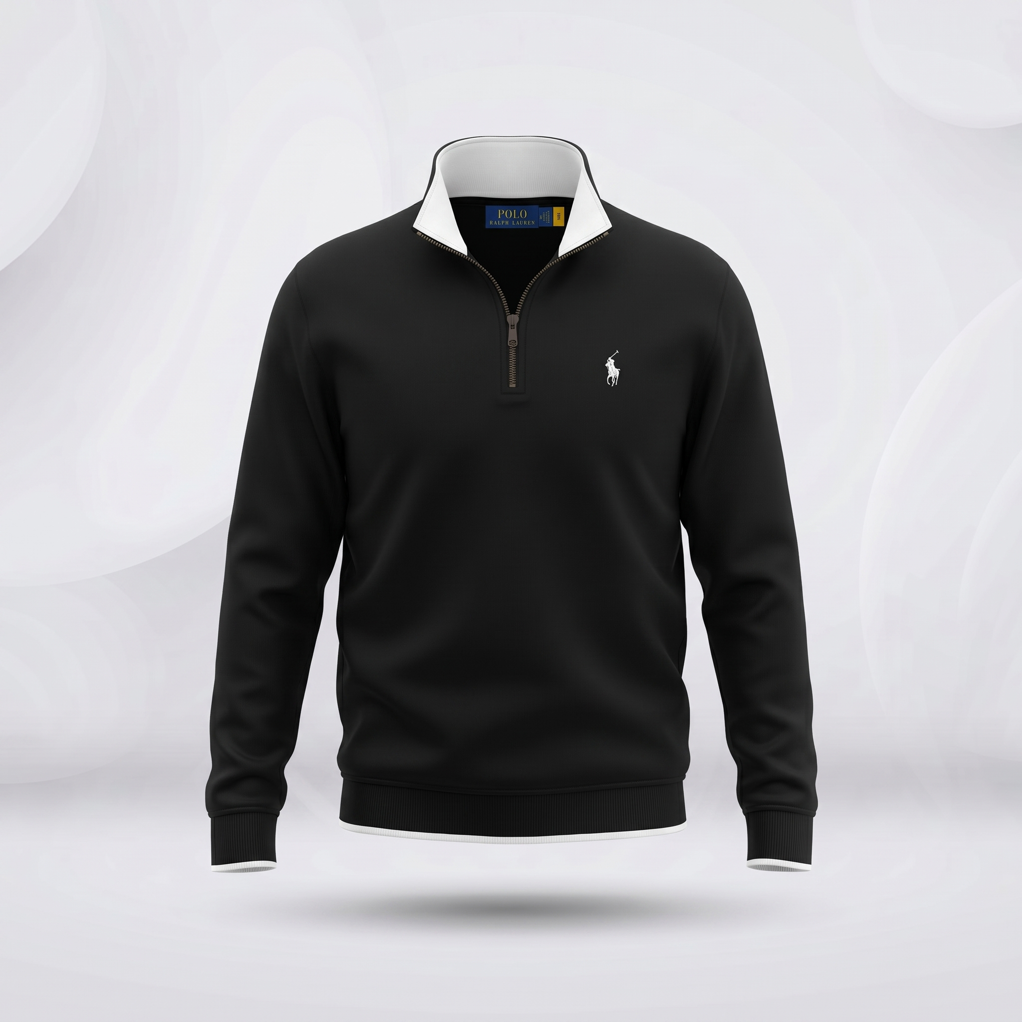 Export Quality Men’s Premium Half-Zip Sweatshirt - Black