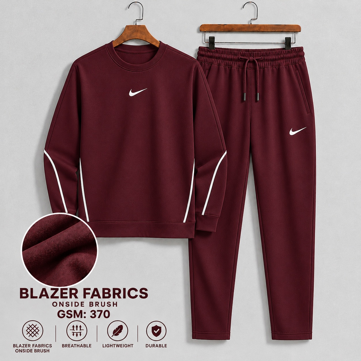 Sweatshirt & Trouser Set - Merun