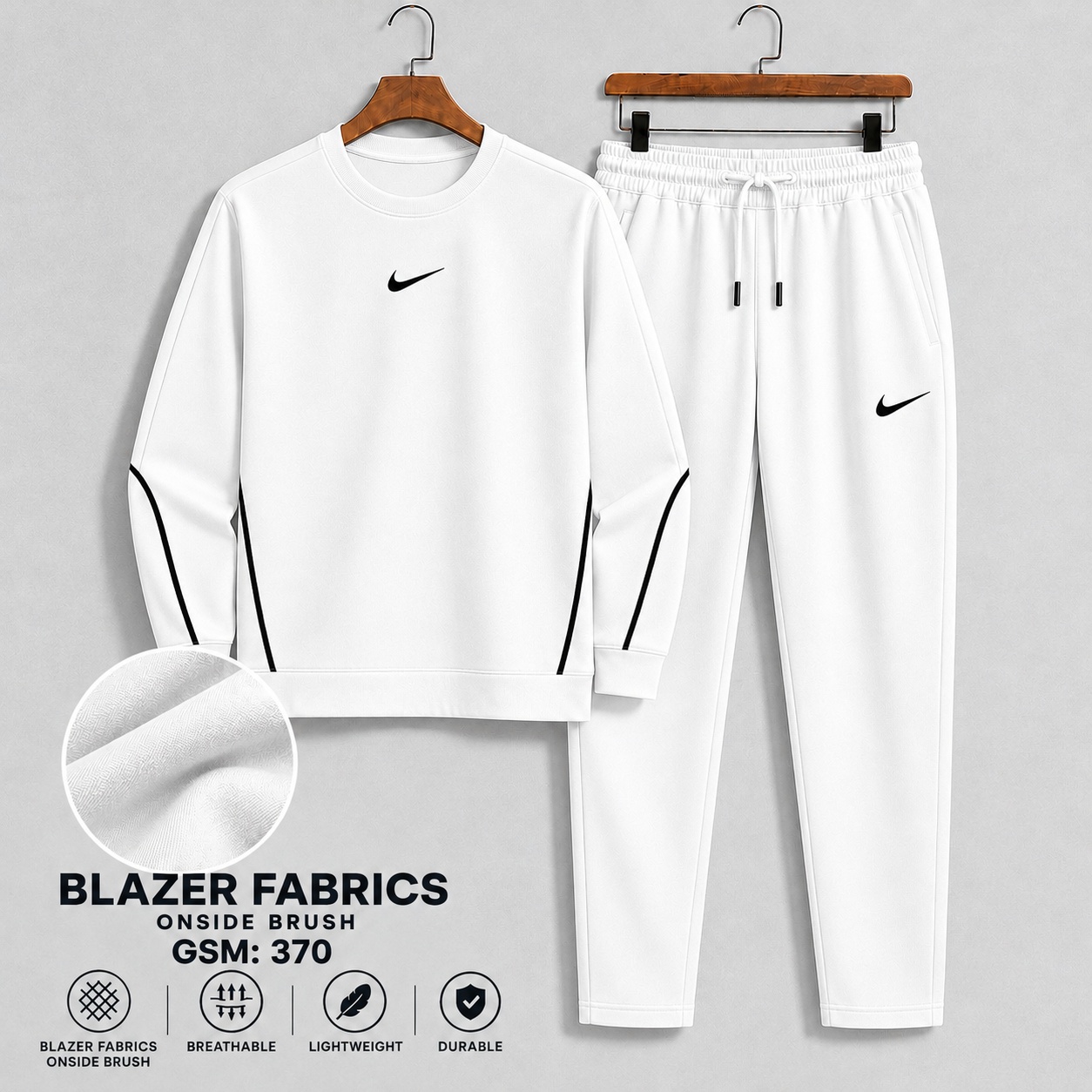 Sweatshirt & Trouser Set - White